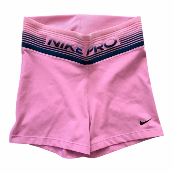 Nike Pro Women's Pink Athletic Shorts Size Small - Picture 4 of 12